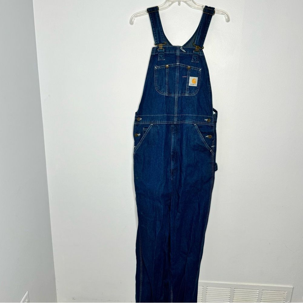 Carhartt denim overalls size 32/34